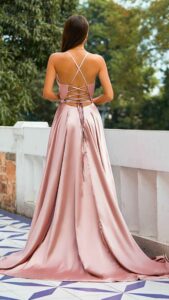 Vestido de satén