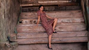 Vestido de Tweed